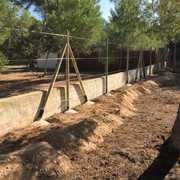 Construcción de vallados.