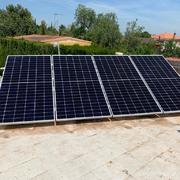 Instalación placas solares estructura
