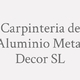 Logo Carpinteria de Aluminio Metal Decor SL_374376