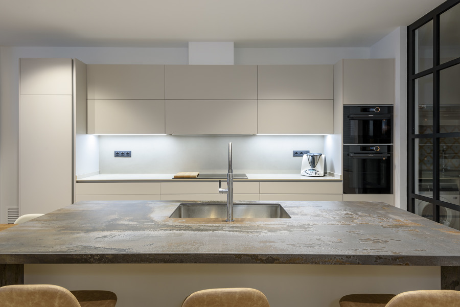 Cocina abierta isla