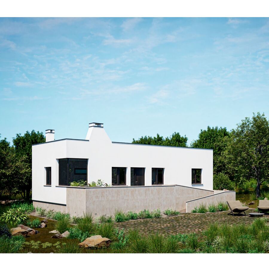 Vivienda entre encinas