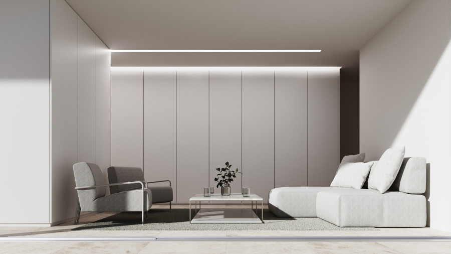 Salón con terraza