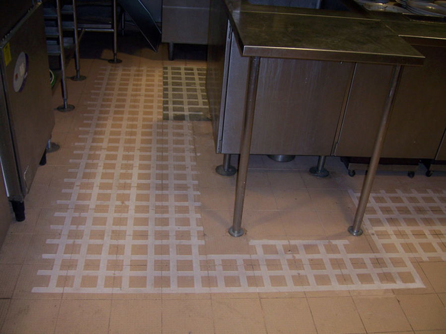 Suelo Tallado Antideslizante Cocina