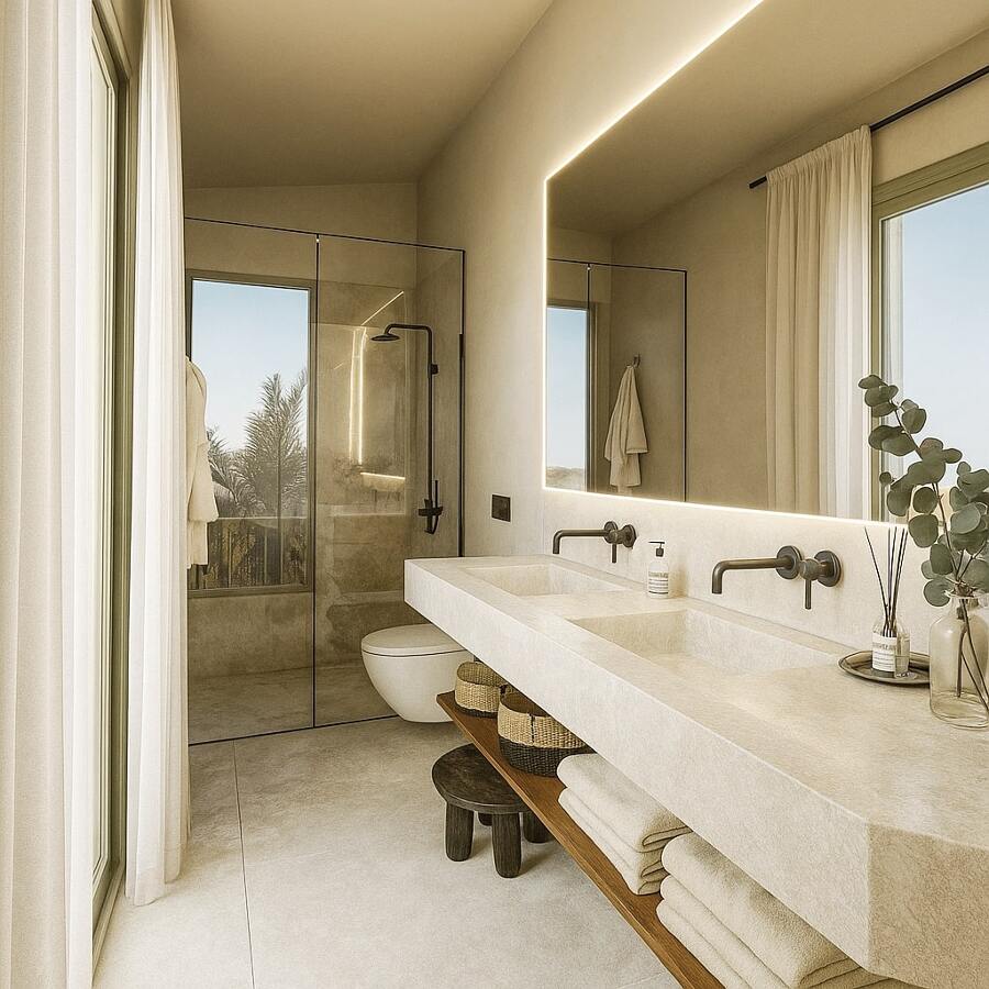 Baño de Casa Frame