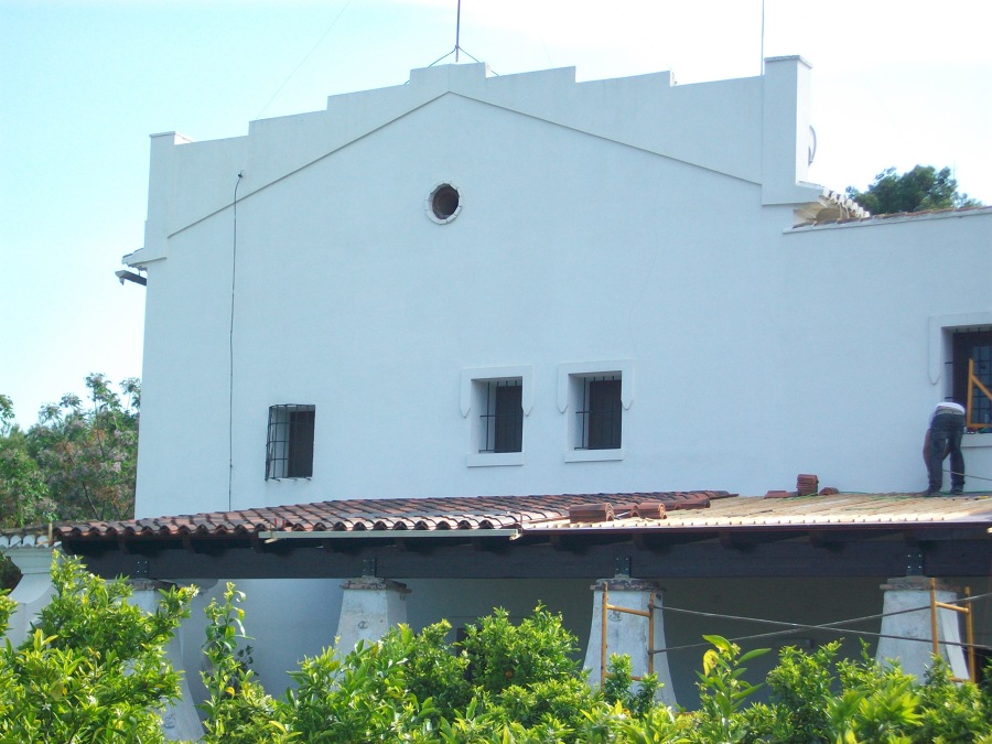 Pergola de teja