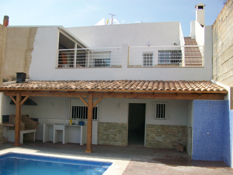 pergola de teja