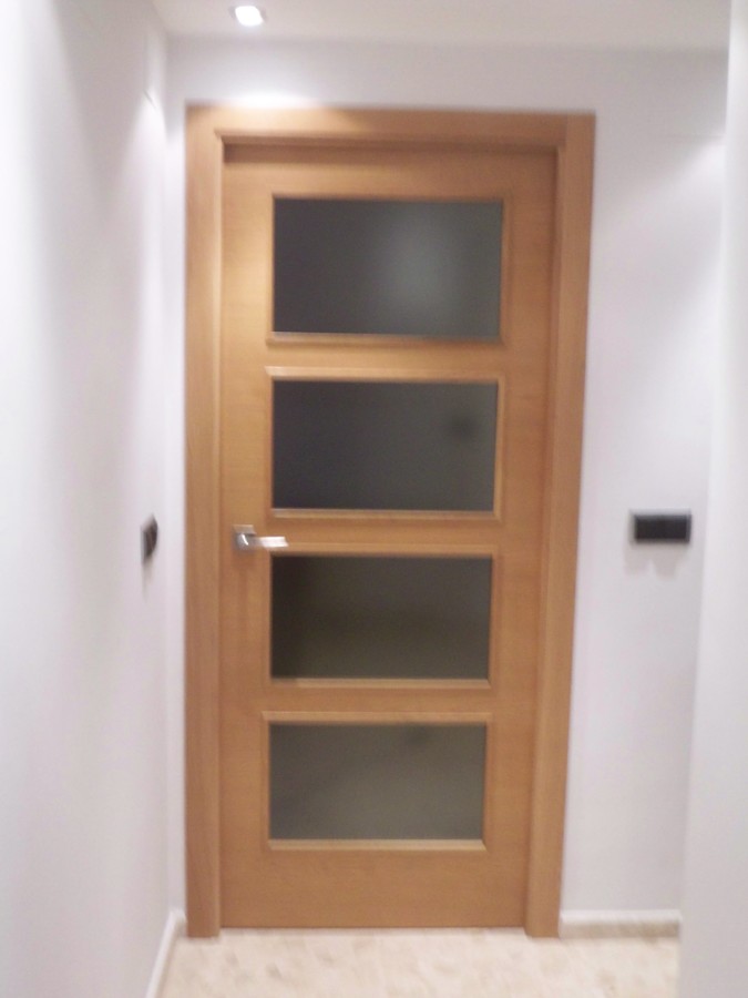 Puerta cristalera 4V de Roble