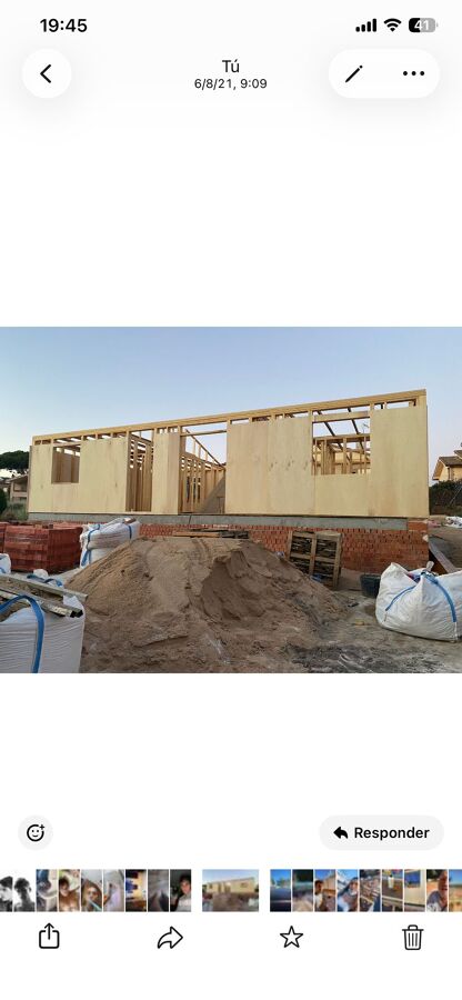 Trabajo en vivienda de madera