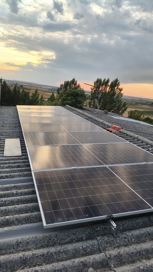 Instalação de painéis solares