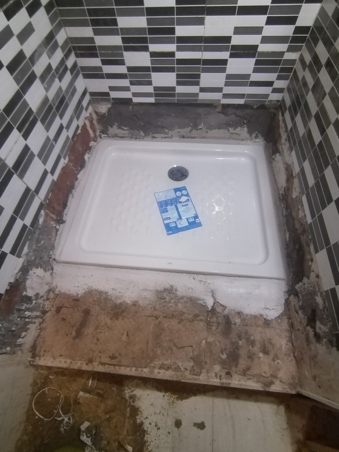 Instalación de plato de ducha