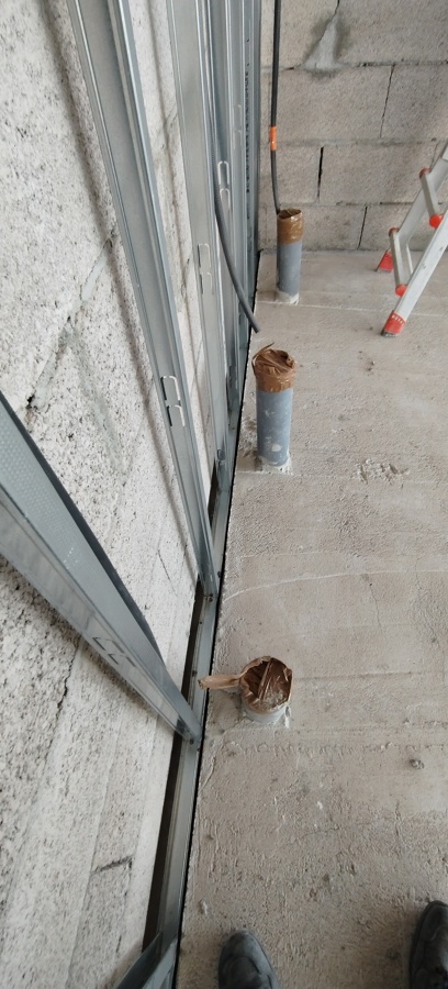 Montaje de estructuras para pladur