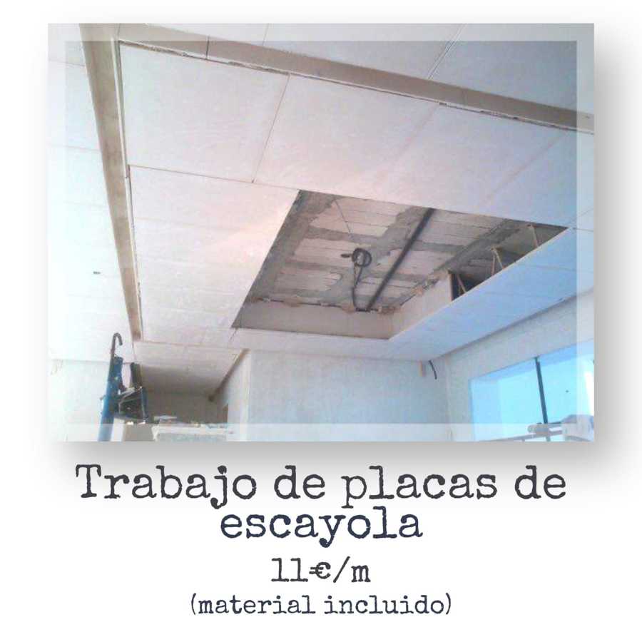 Colocacion de techos de escayolas