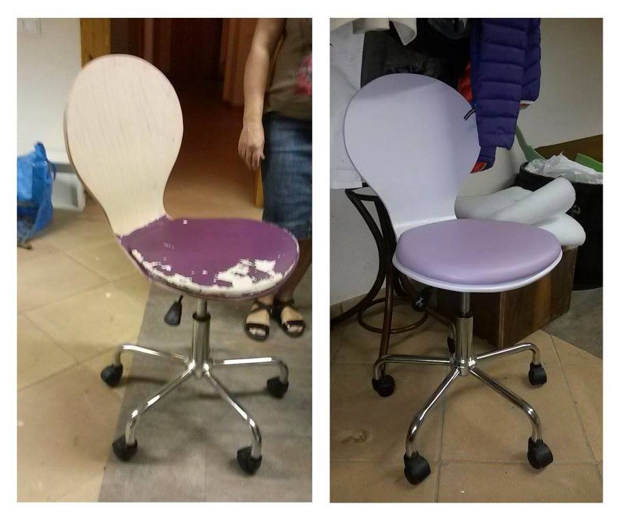 Restauración silla