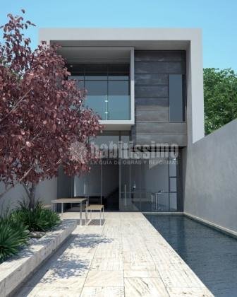 Construcción vivienda moderna sada