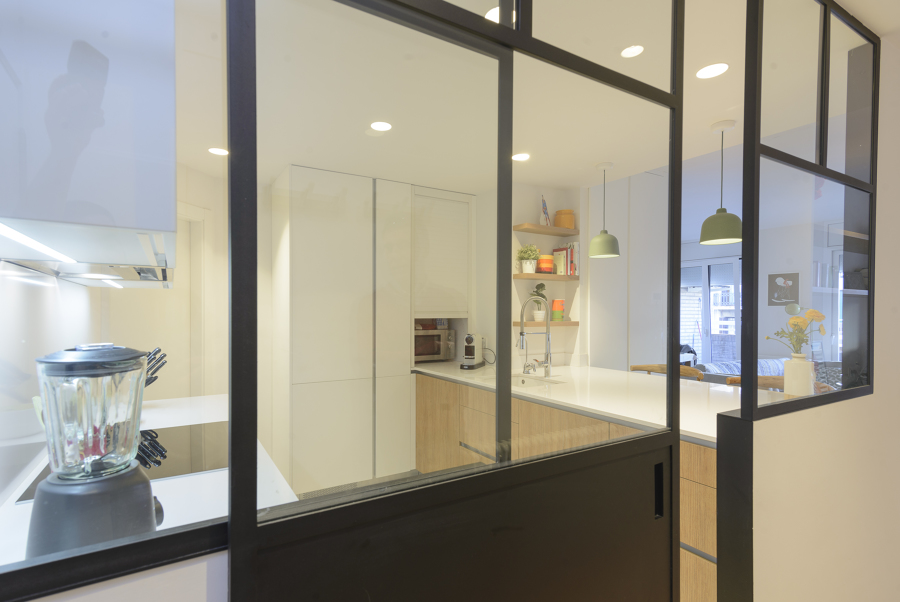 Cocina abierta moderna