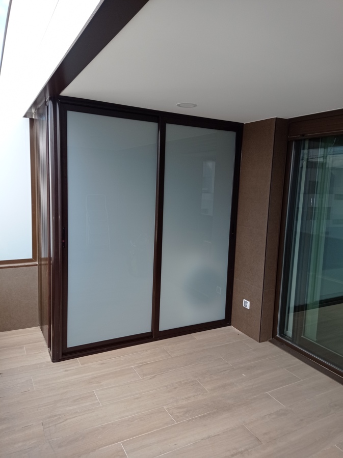 Armario de aluminio para terraza