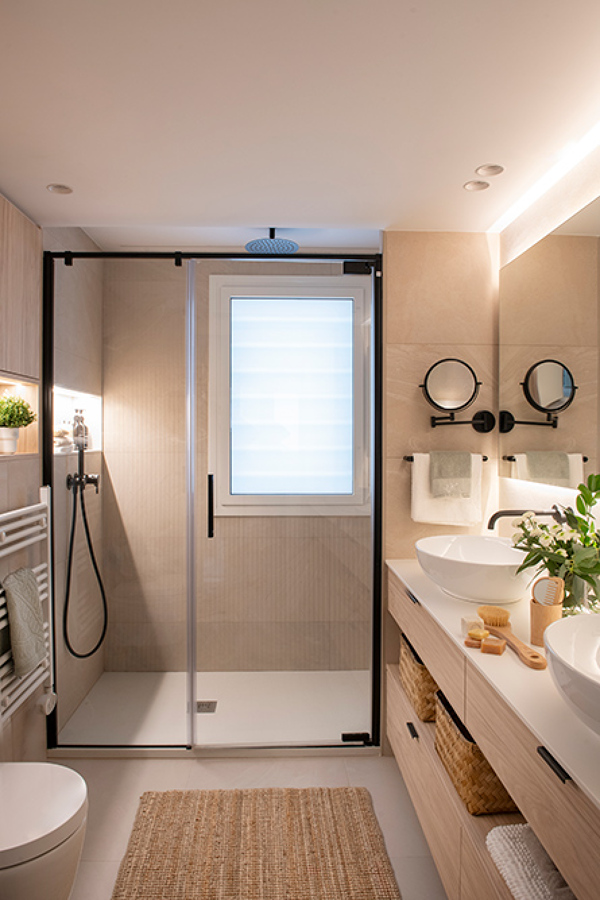 Baño doble pica en dormitorio suite