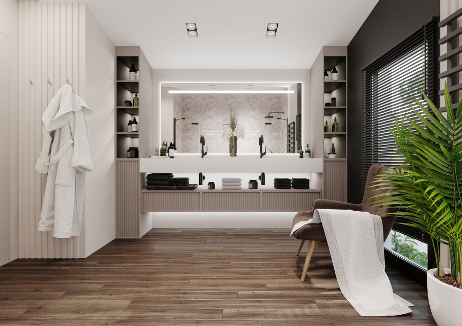 Diseño 3D baño principal