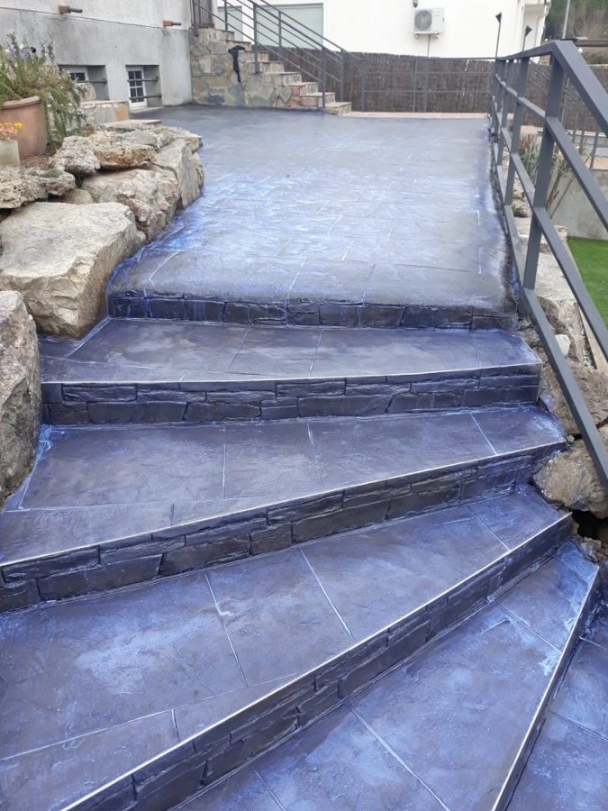 escaleras de hormigon impreso