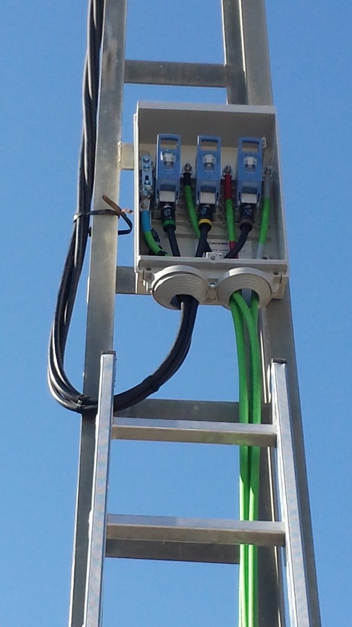 Instalación de CGP en torreta