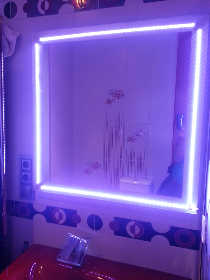 Iluminación led espejo 