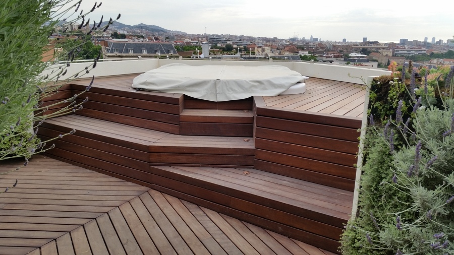 Terraza en madera de Ipe