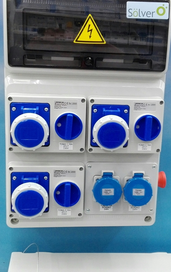 Cuadro homologado y certificado para las instalaciones provisionales de obra 