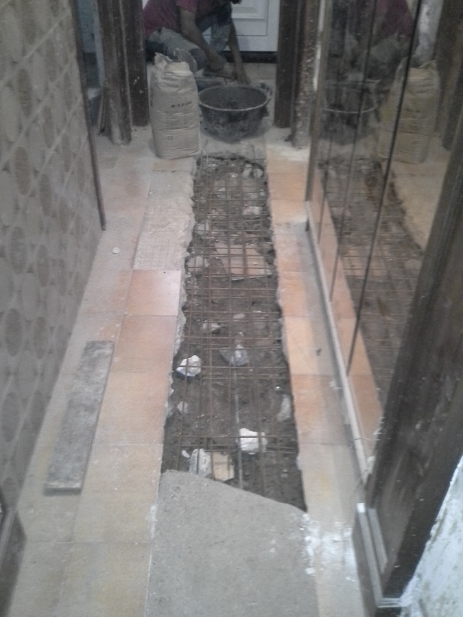 REFUERZO ESTRUCTURA CON MALLAS Y HORMIGONADO