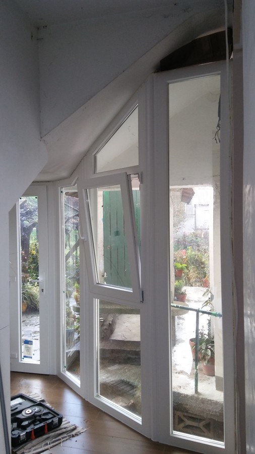 Galería PVC blanco con vidrio bajo emisívo