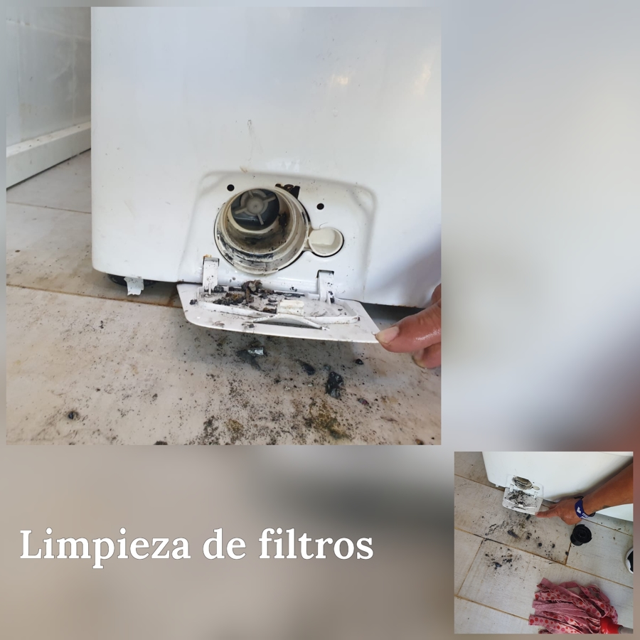 Limpieza de filtros de lavadora