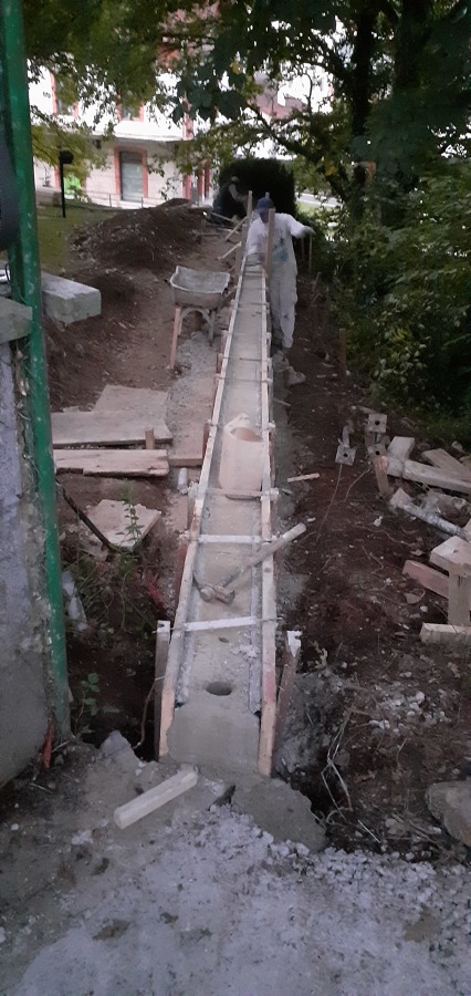 Muro de hormigón