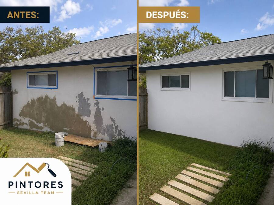 Reparación y pintura exterior de vivienda en Sevilla