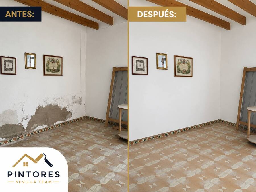 Reparación de paredes y pintura interior en Sevilla