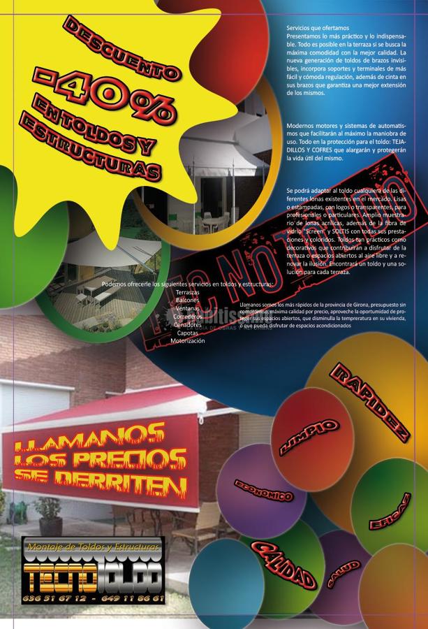 Toldos, Artes Gráficas, Marketing