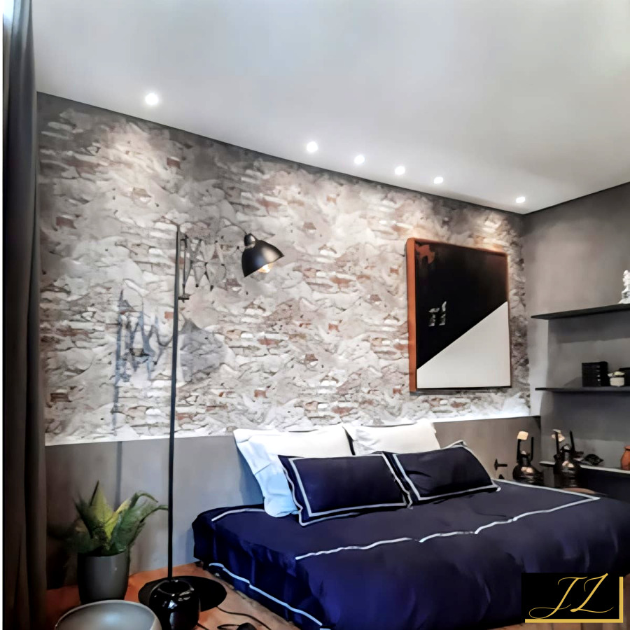 Pared con efecto de estuco veneciano