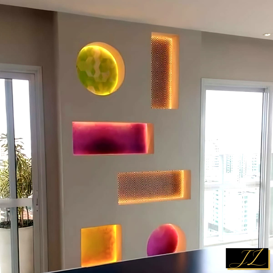 Decoracion en pladur con luz indirecta