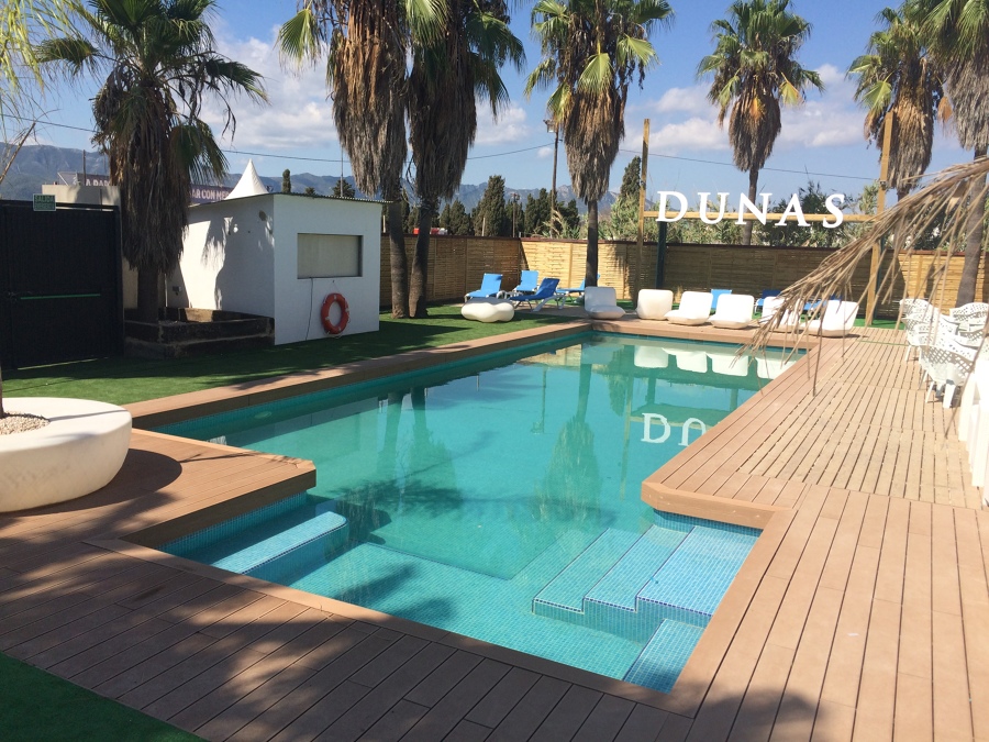 Piscina de hormigón gunitado en Cullera