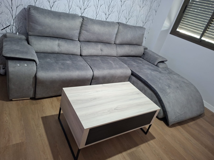 Transformación de chaise longue a sillón