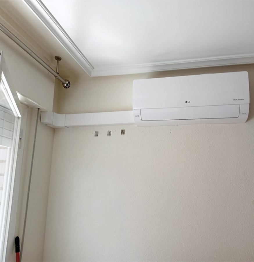 Instalación máquina de aire acondicionado por split