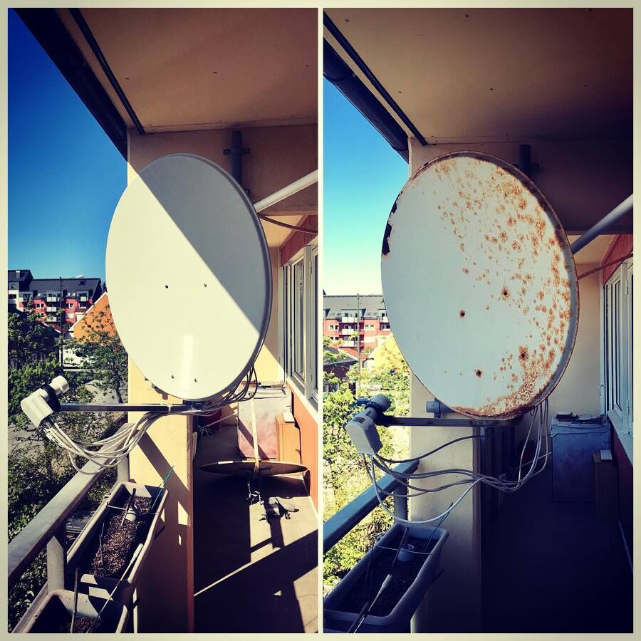 Reemplazo de antena vieja