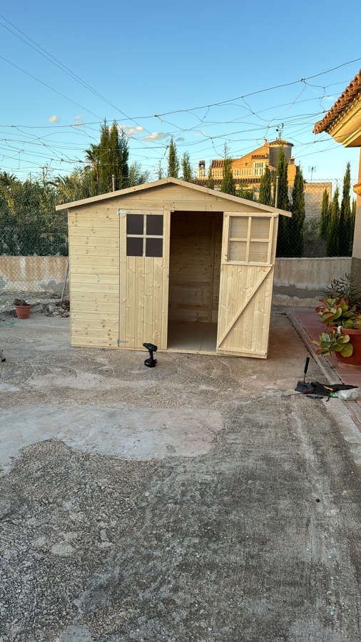 Montaje caseta madera