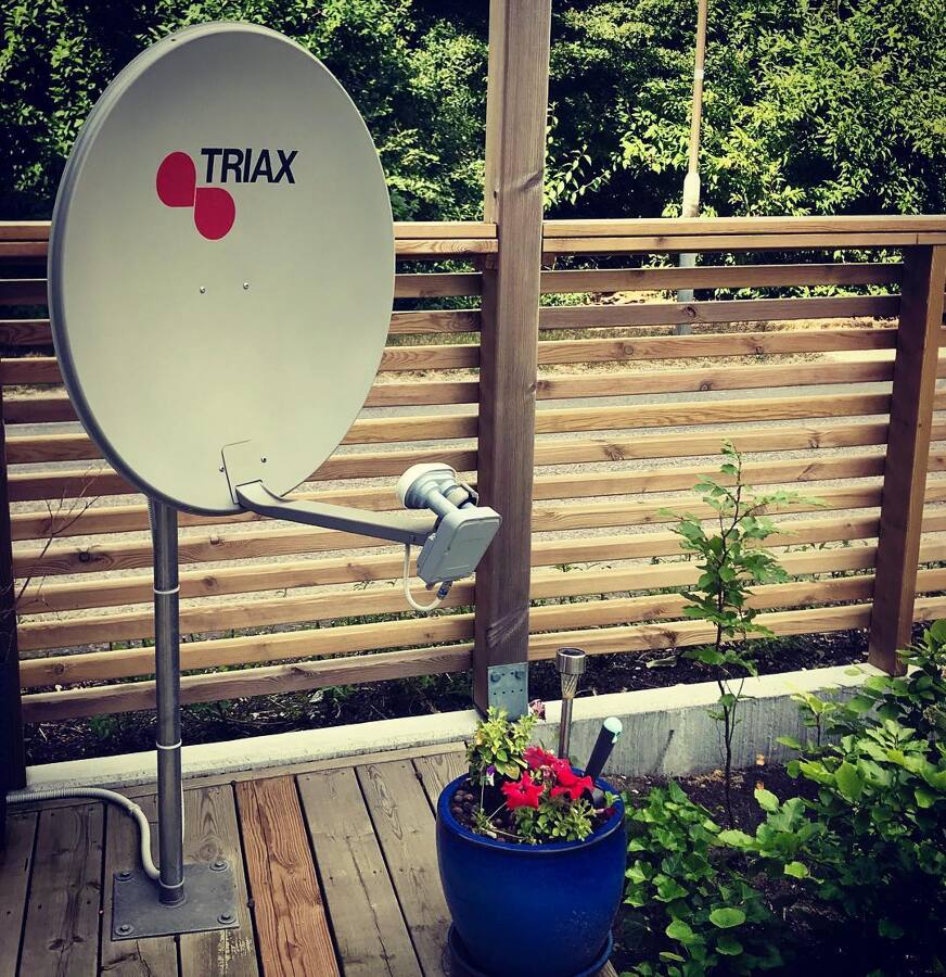 Antena en la terraza