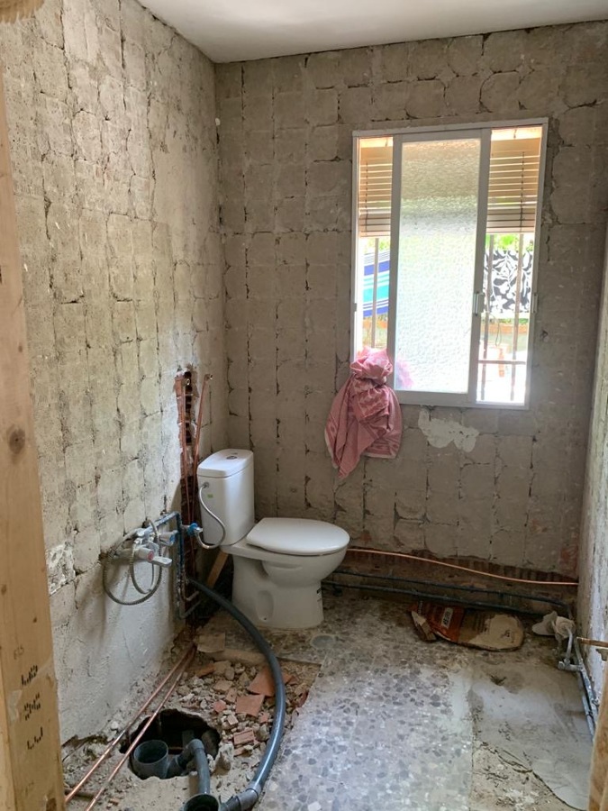 Baño en preparación