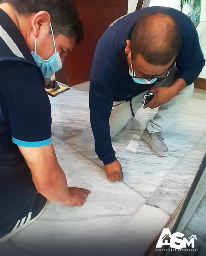 Mantenimiento de piso marmol