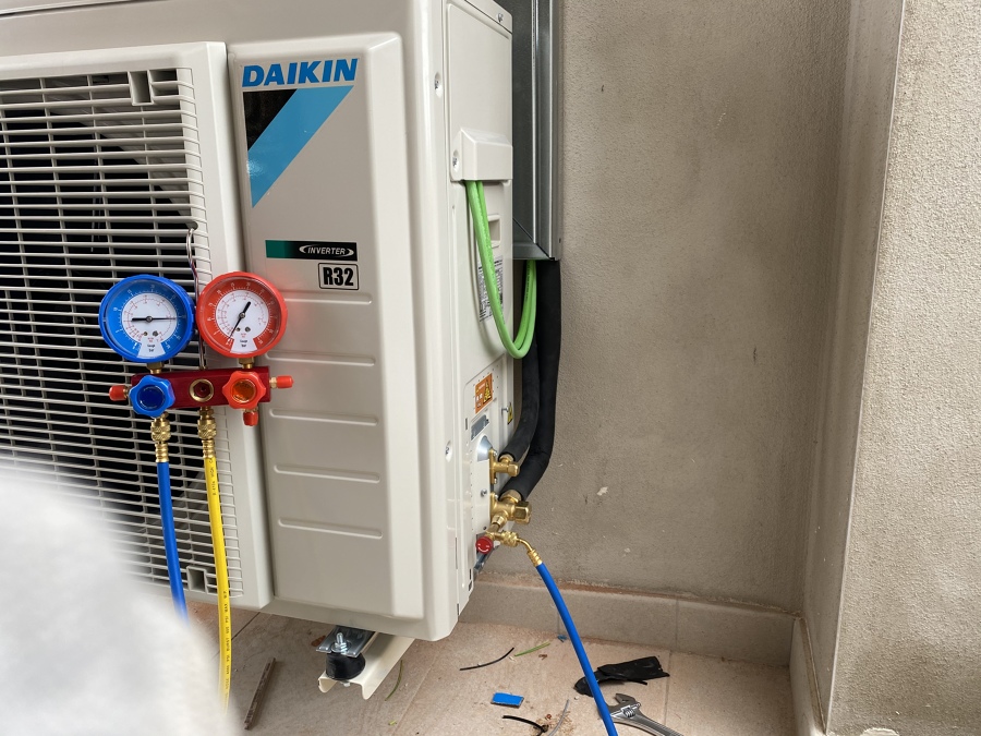 Instalación de aire acondicionado