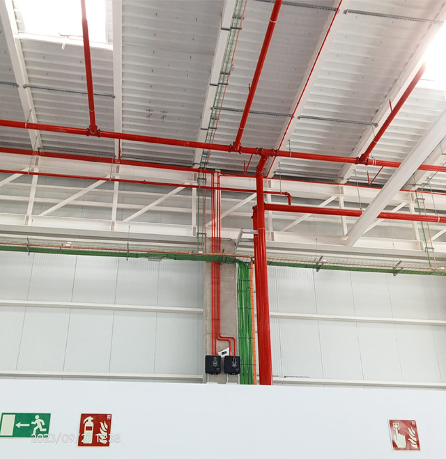 Instalación de Sistema contra Incendios en nave