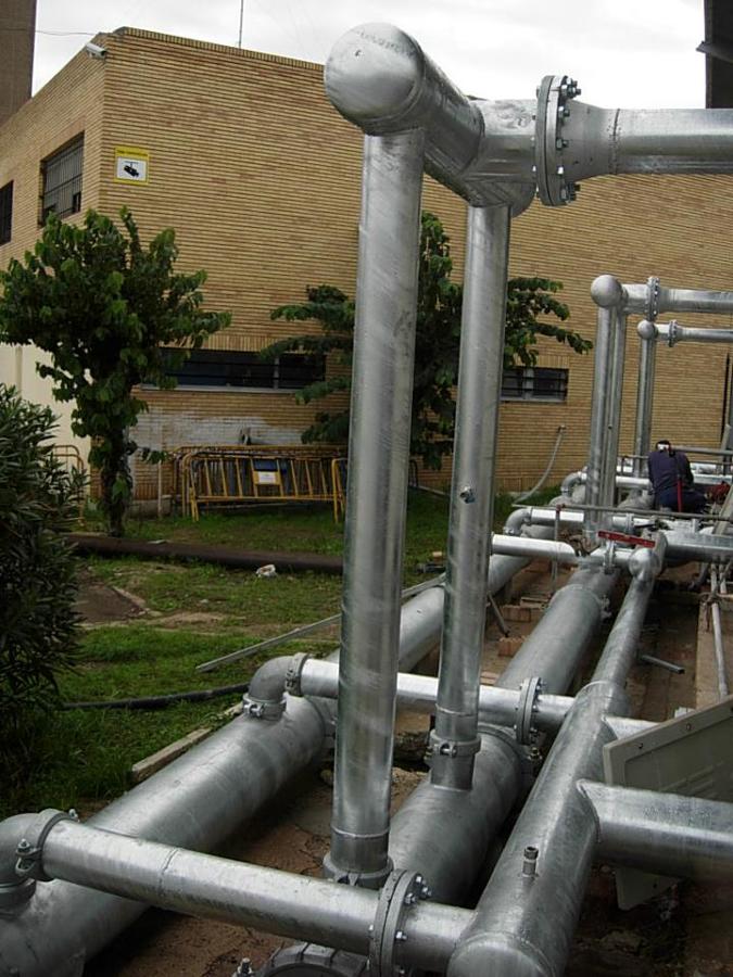 Instalación Tuberías de Refrigeración Hospital de San Carlos. San Fernando (Cádiz)  