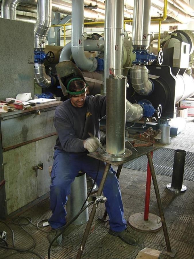 Soldadura de tuberías de climatización