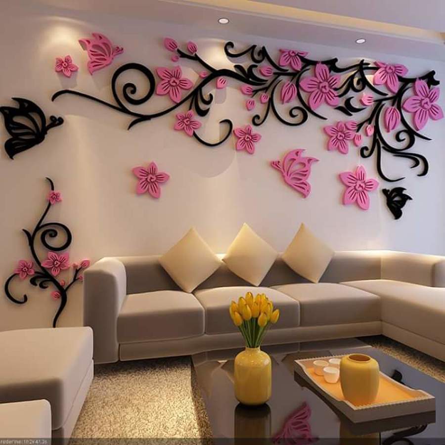 pared 3d hecho y pintado forma poliuretan alisado y puntura blanca esmalte