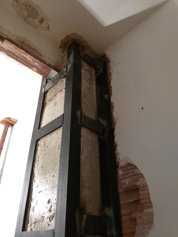 Reparación de pilar estructural